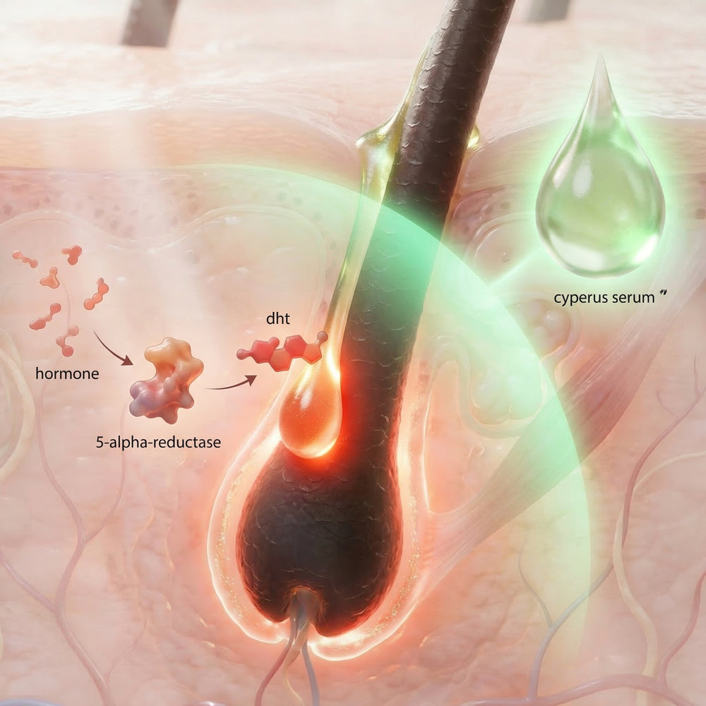 3. Une enzyme clé, la 5-alpha-réductase, s’emballe pendant la ménopause et personne ne t’en a parlé